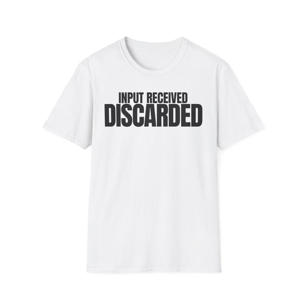 INPUT RECIVED DISCARDED T-SHIRT