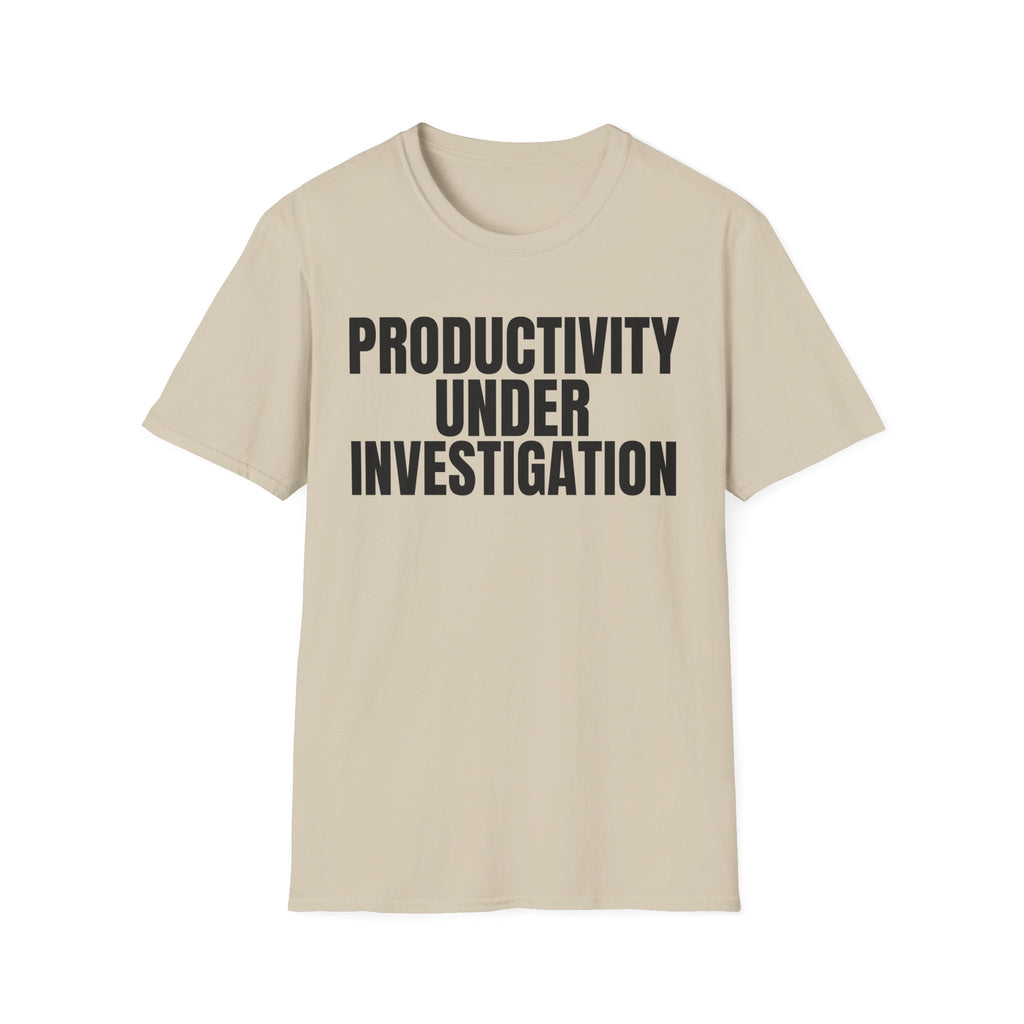 PRODUCTIVITY UNDER INVESTIGATION