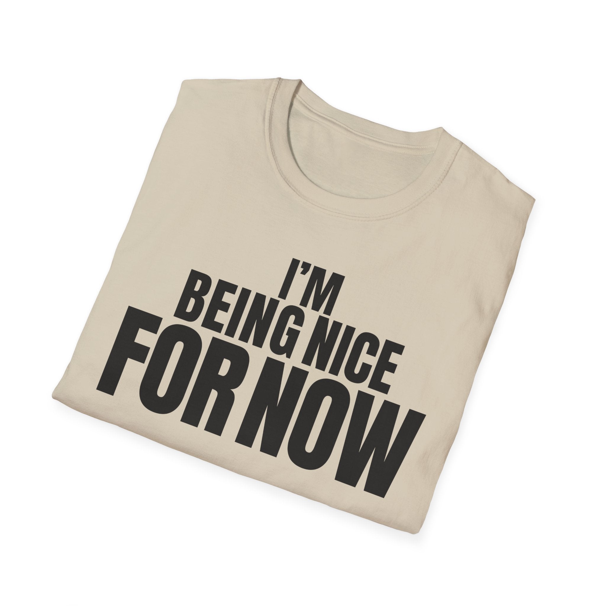 I'M BEING NICE FOR NOW T-SHIRT