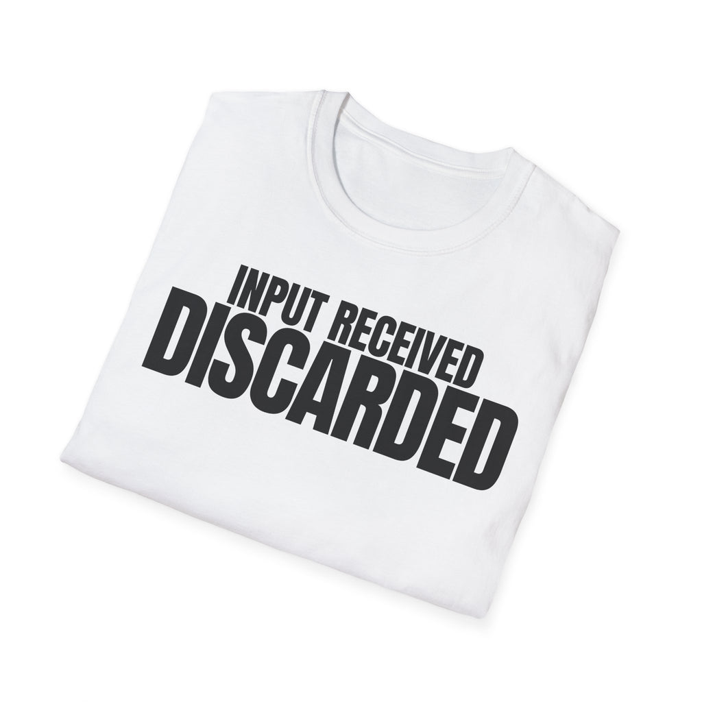 INPUT RECIVED DISCARDED T-SHIRT