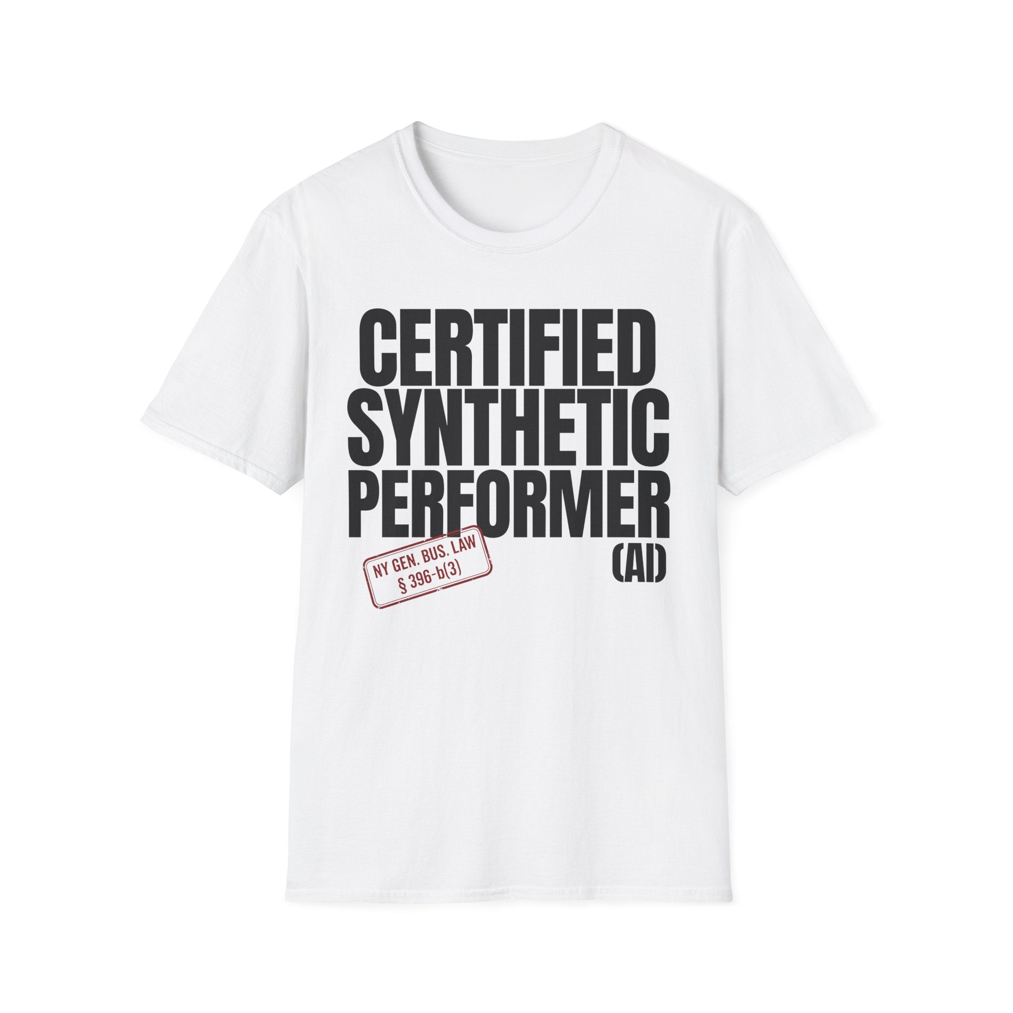 CERTIFIED SYNTHETIC PERFORMER (AI) (with stamp)