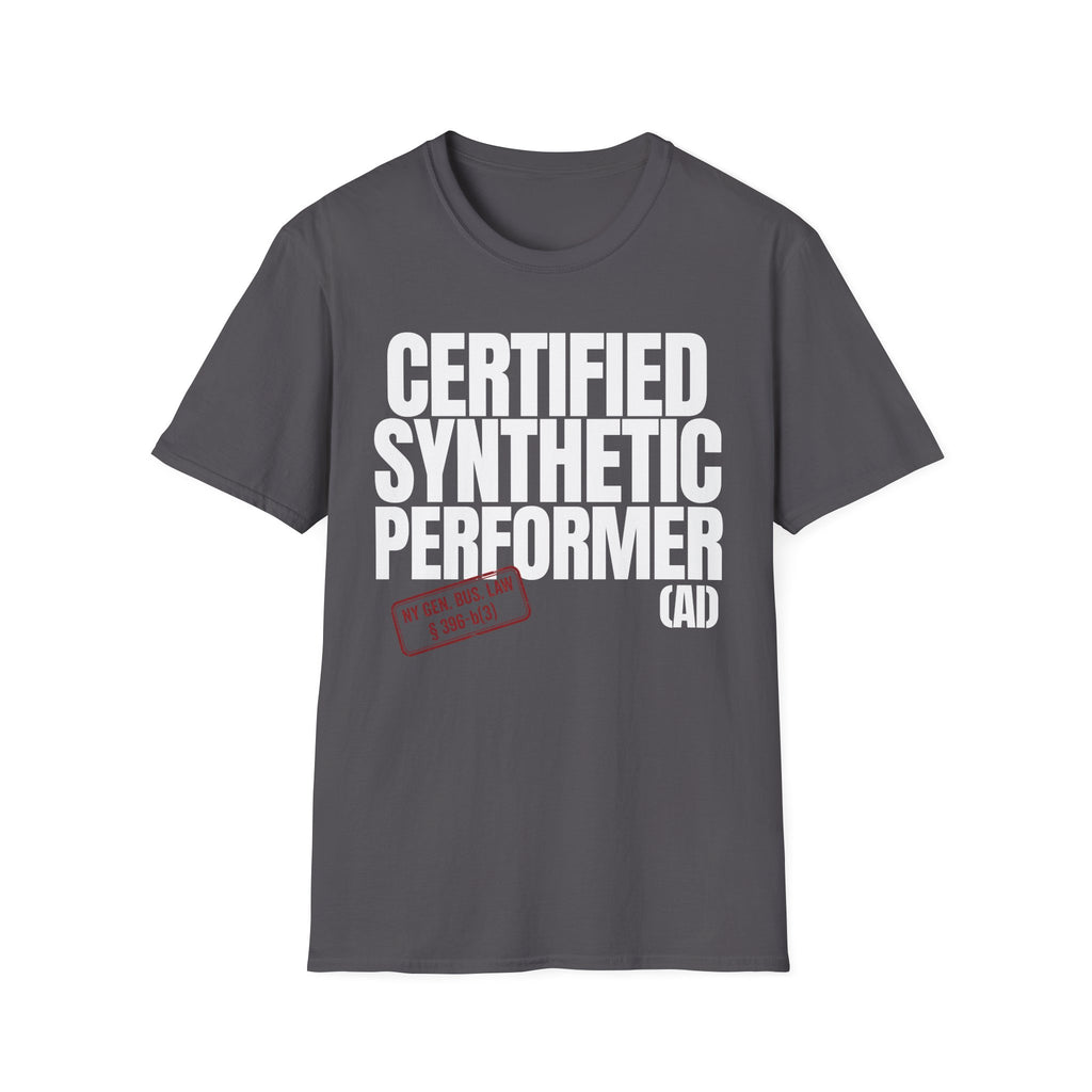CERTIFIED SYNTHETIC PERFORMER (AI) (with stamp)