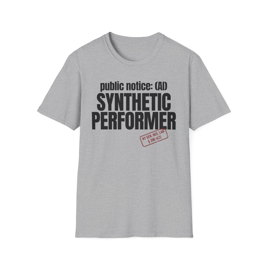 public notice:(AI) SYNTHETIC PERFORMER (with stamp)