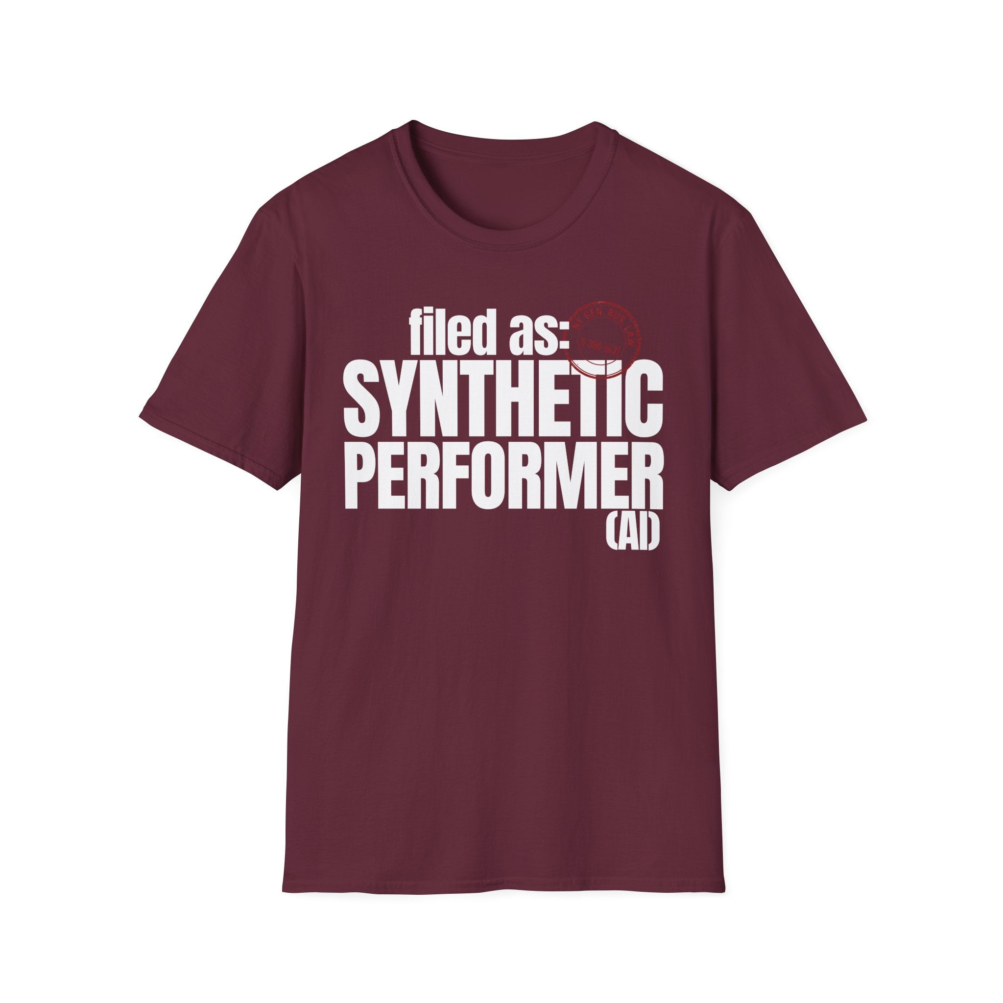 filed as: SYNTHETIC PERFORMER (AI) (with stamp)