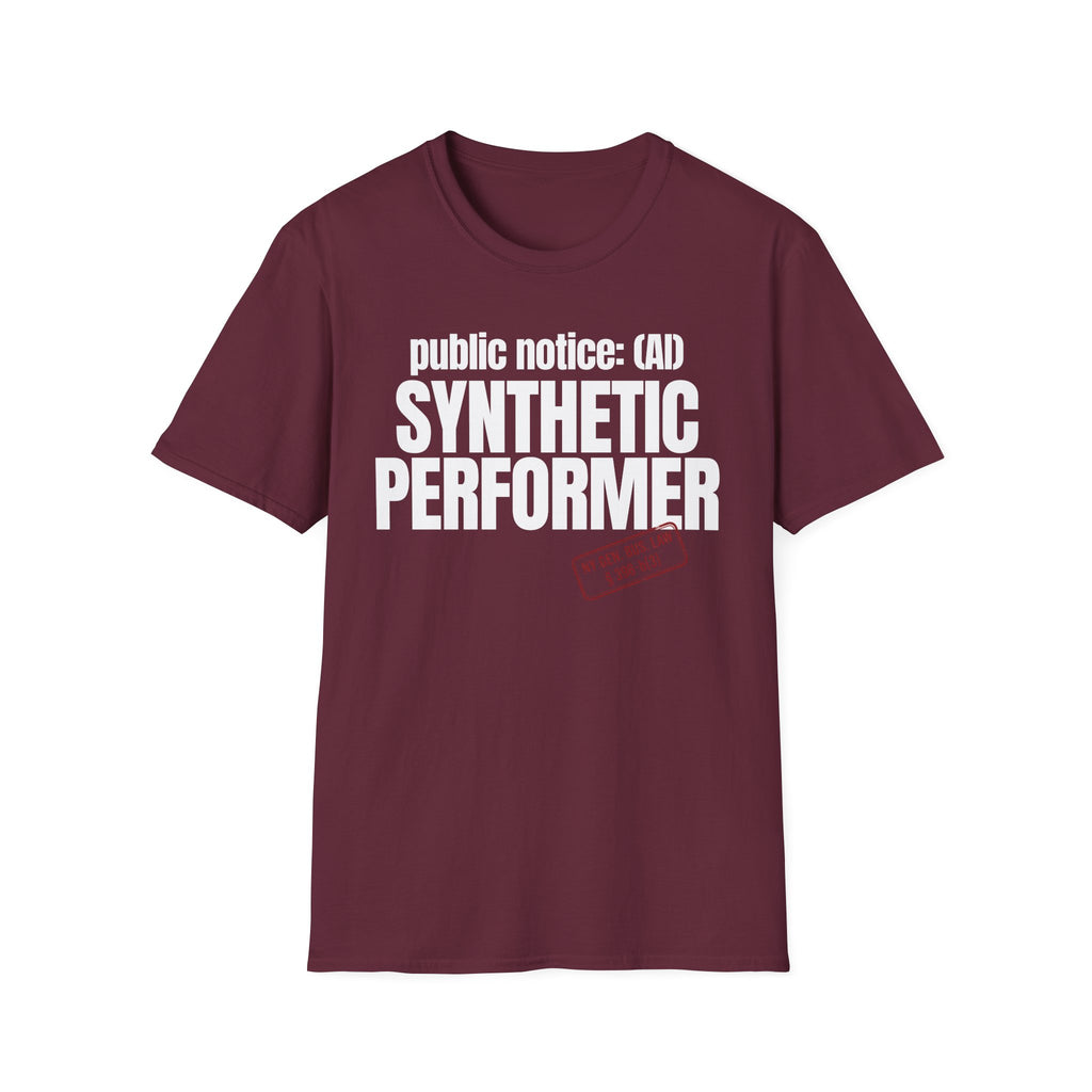 public notice:(AI) SYNTHETIC PERFORMER (with stamp)