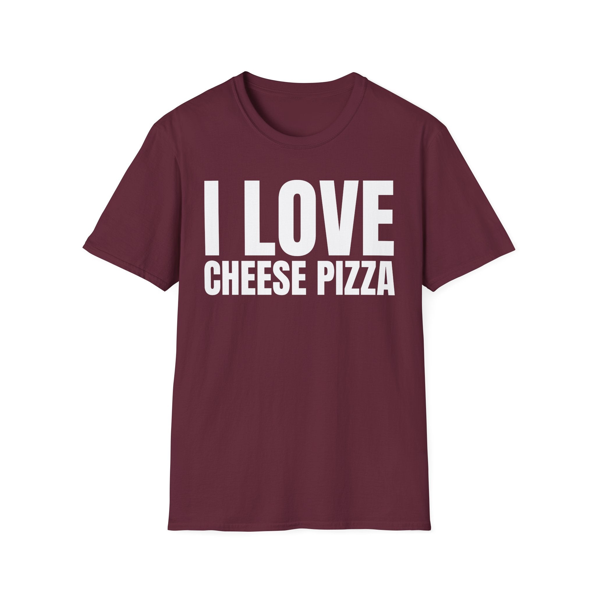 I LOVE CHEESE PIZZA T-SHIRT