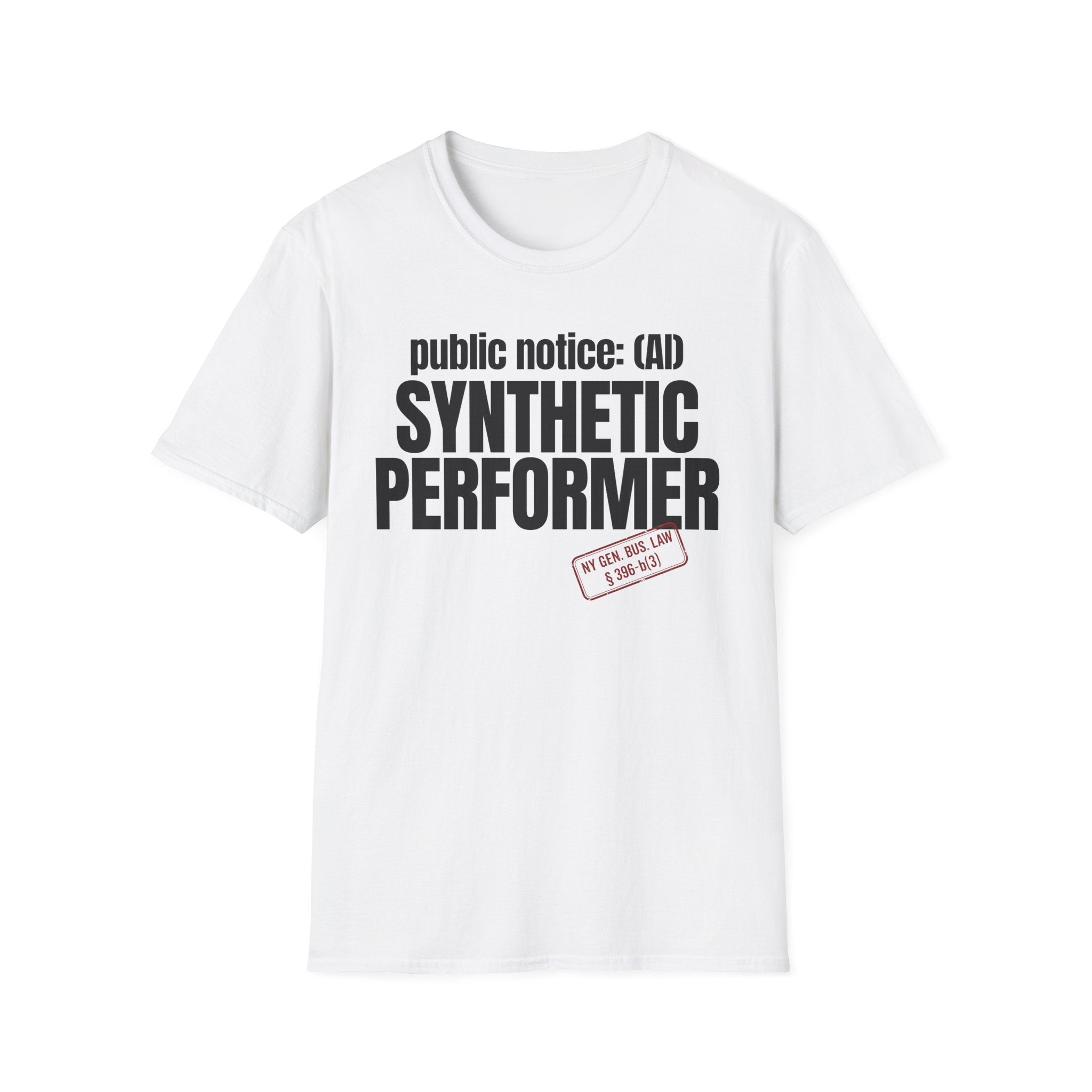 public notice:(AI) SYNTHETIC PERFORMER (with stamp)