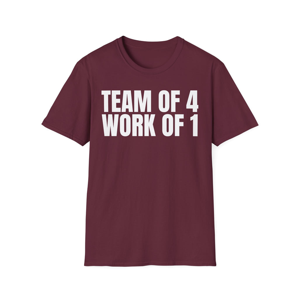 TEAM OF 4 WORK OF 1