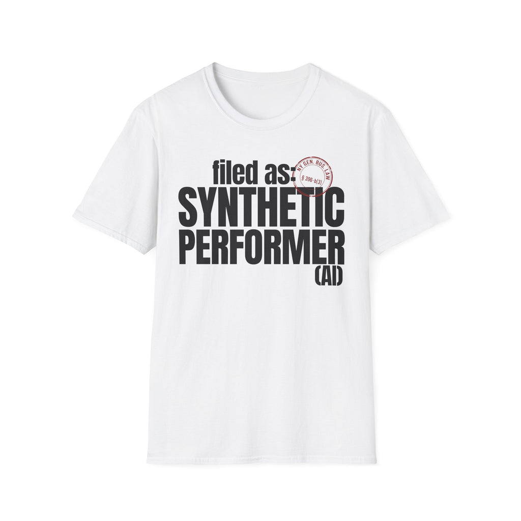 filed as: SYNTHETIC PERFORMER (AI) (with stamp)