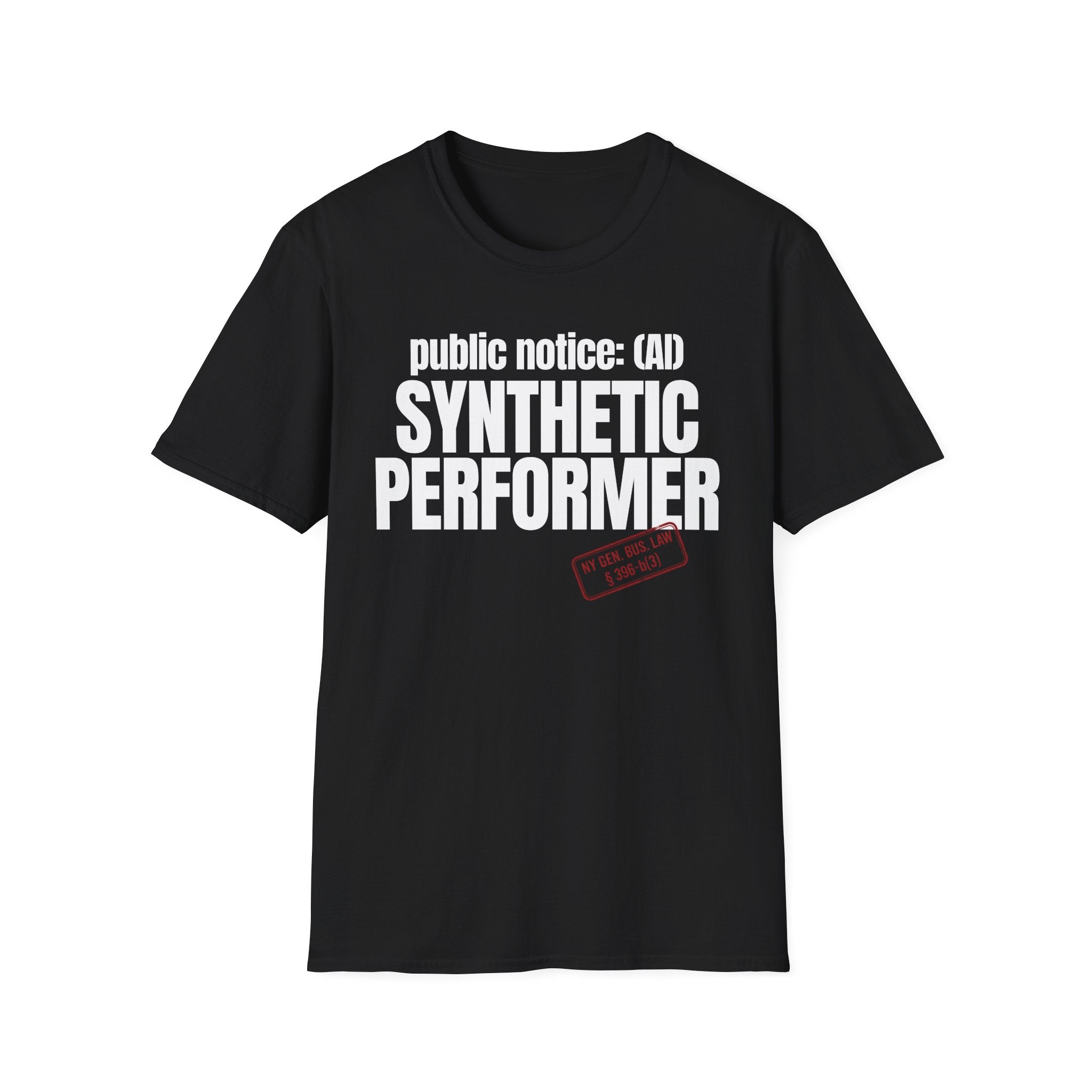 public notice:(AI) SYNTHETIC PERFORMER (with stamp)