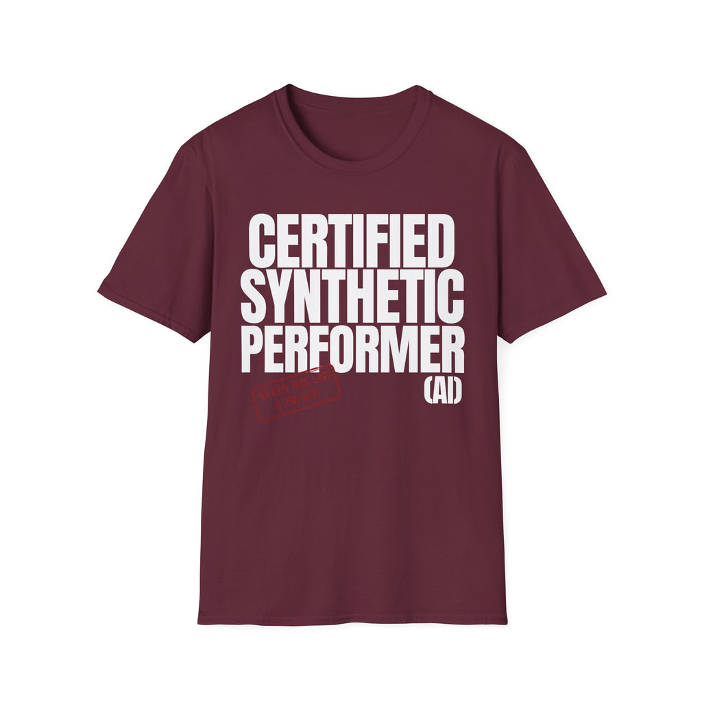 CERTIFIED SYNTHETIC PERFORMER (AI) (with stamp)