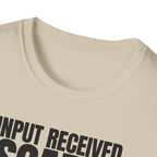 INPUT RECIVED DISCARDED T-SHIRT