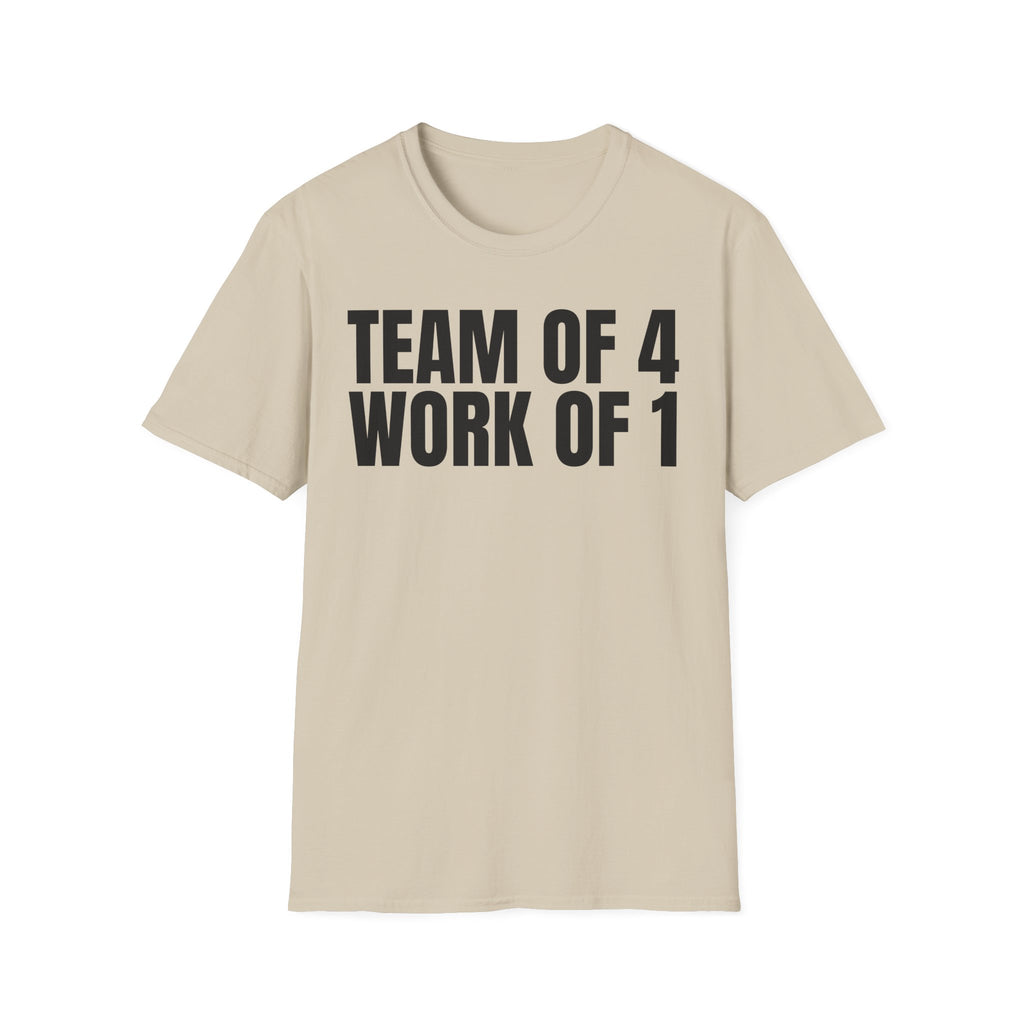 TEAM OF 4 WORK OF 1