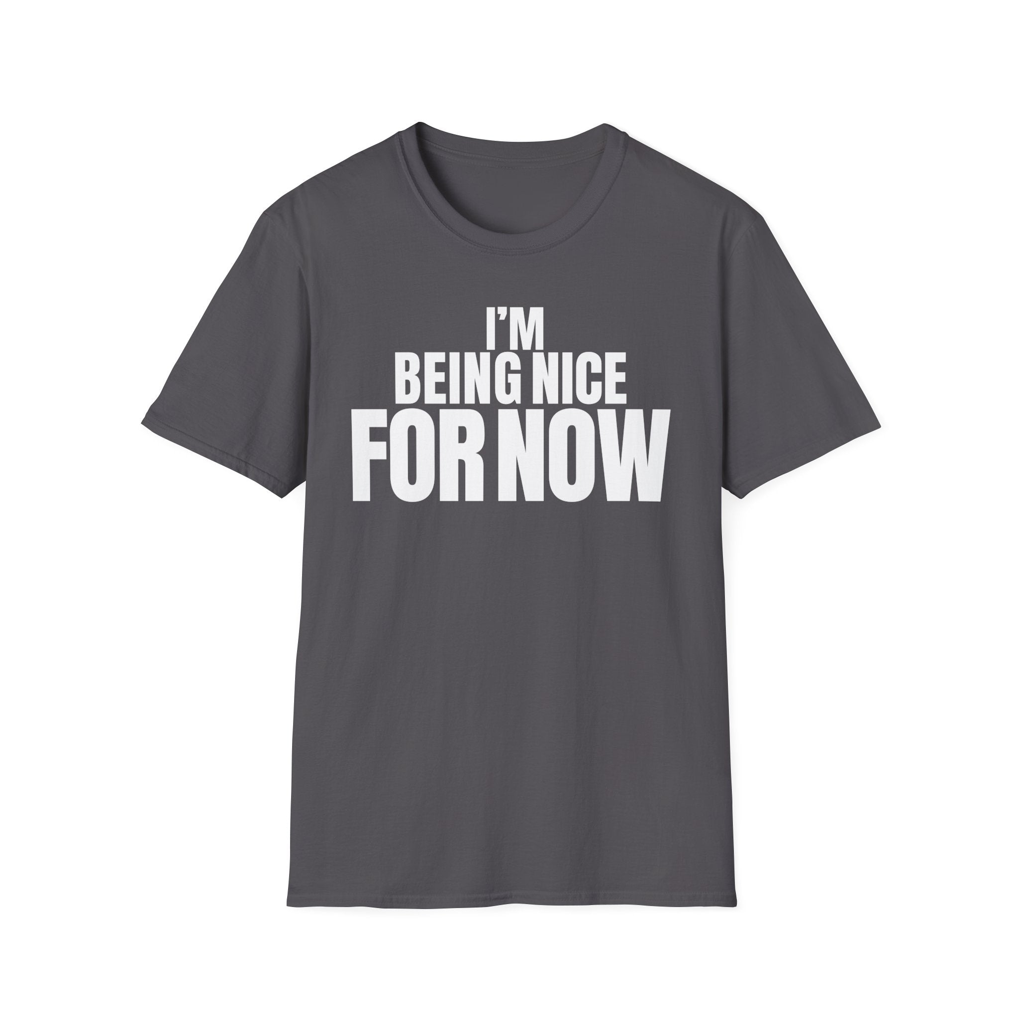 I'M BEING NICE FOR NOW T-SHIRT