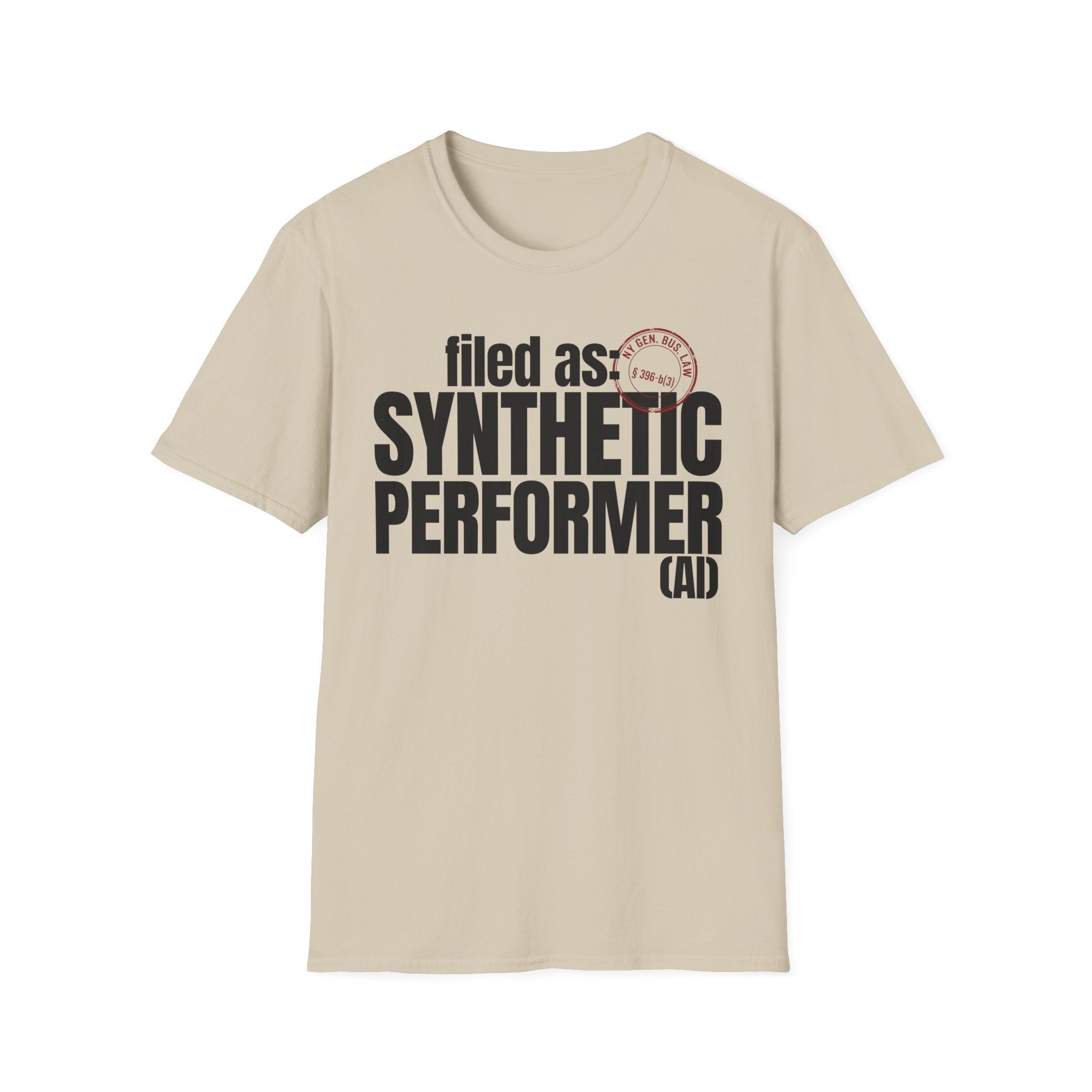 filed as: SYNTHETIC PERFORMER (AI) (with stamp)
