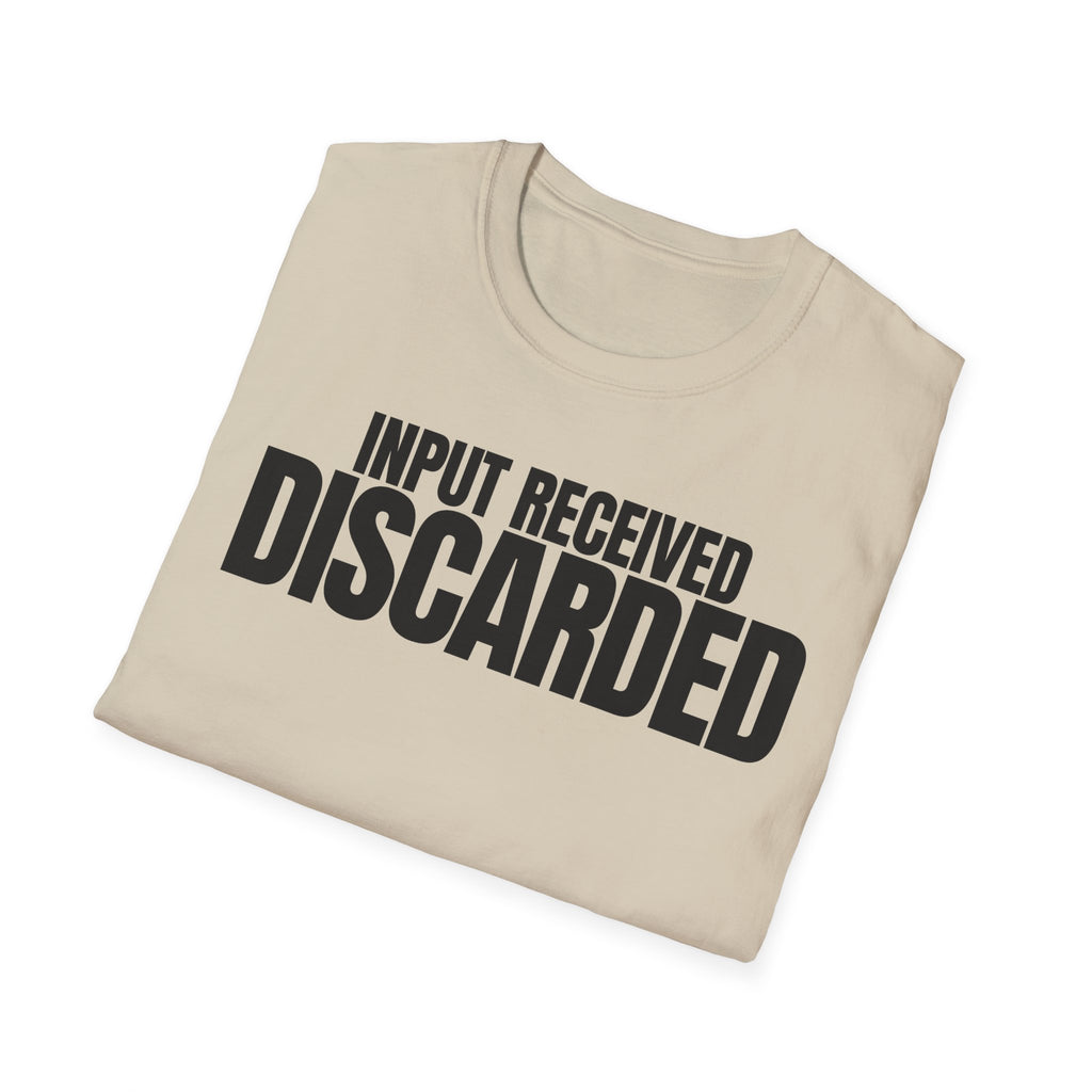 INPUT RECIVED DISCARDED T-SHIRT