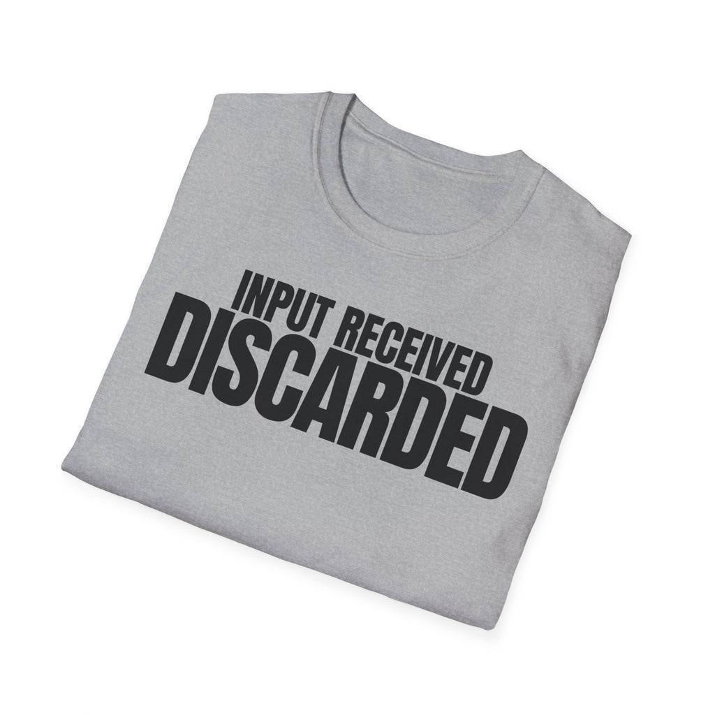 INPUT RECIVED DISCARDED T-SHIRT