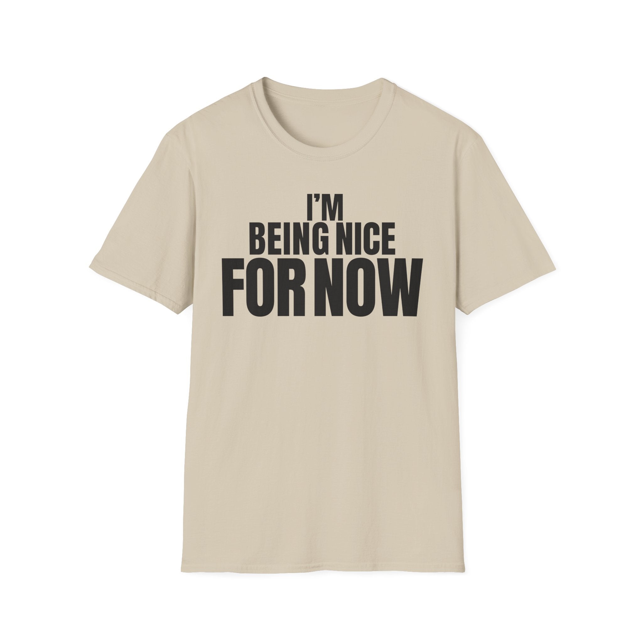 I'M BEING NICE FOR NOW T-SHIRT
