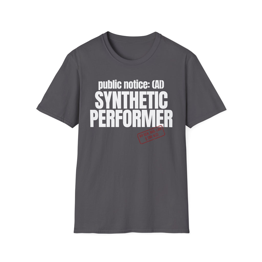 public notice:(AI) SYNTHETIC PERFORMER (with stamp)