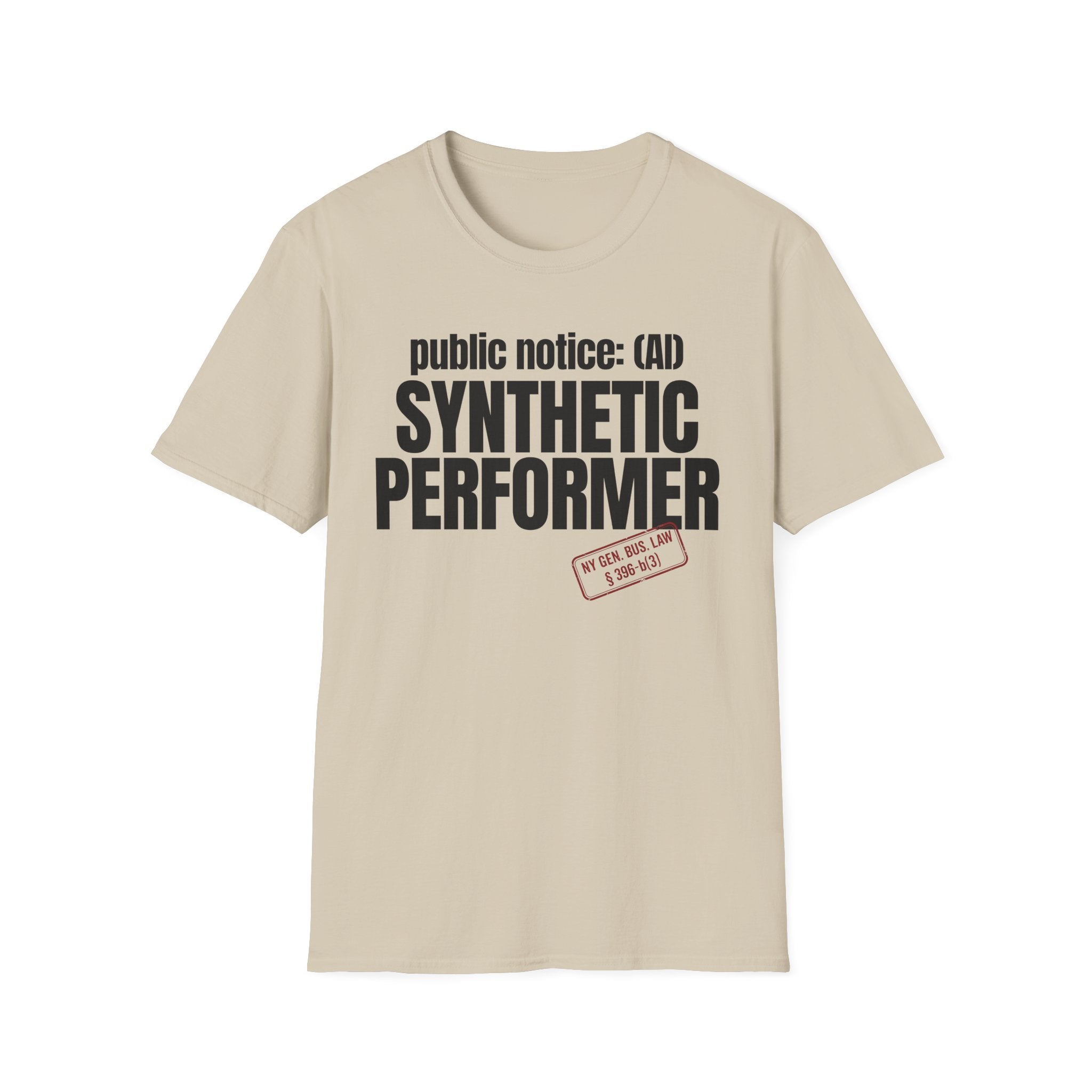 public notice:(AI) SYNTHETIC PERFORMER (with stamp)