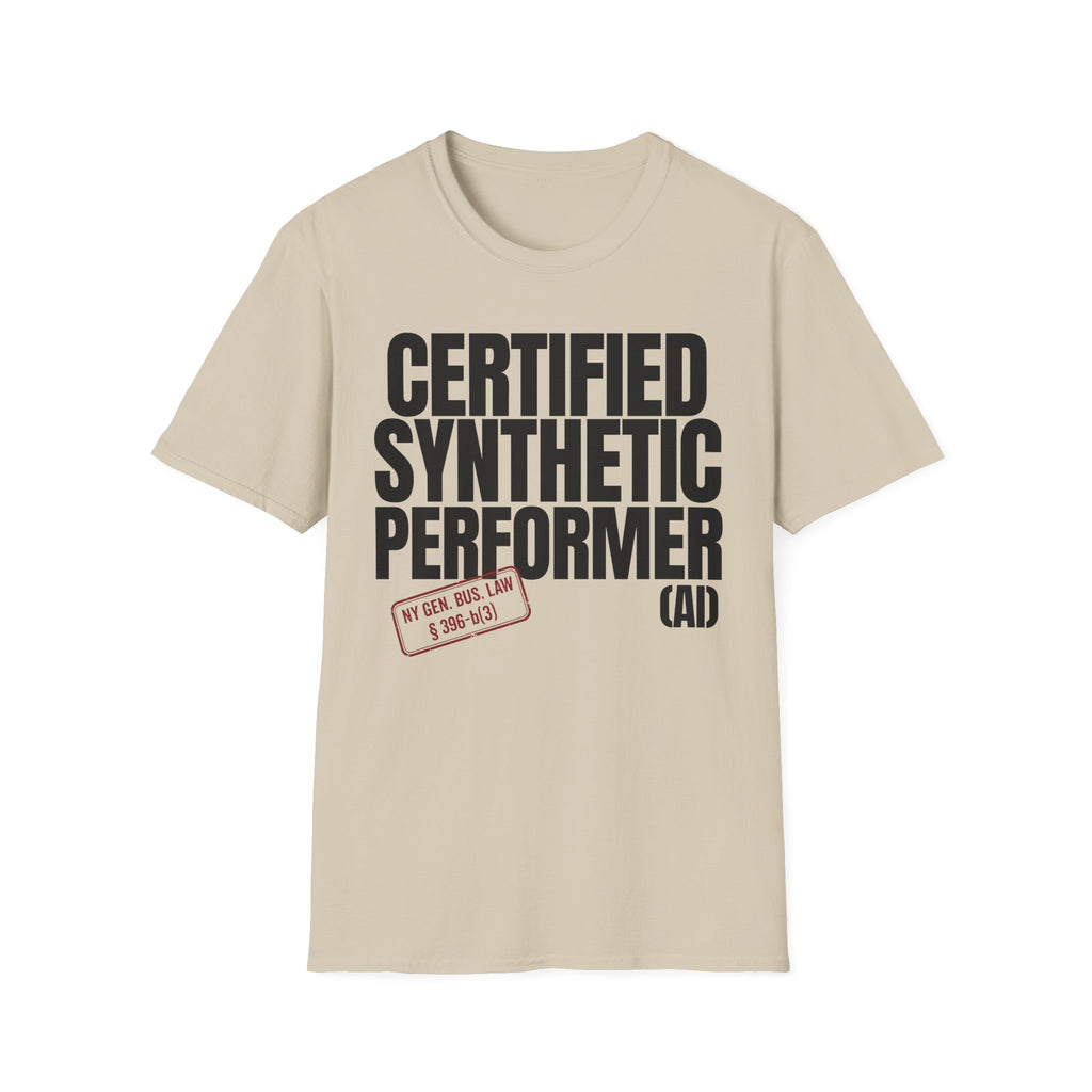 CERTIFIED SYNTHETIC PERFORMER (AI) (with stamp)