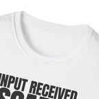 INPUT RECIVED DISCARDED T-SHIRT