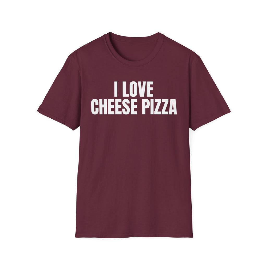 I LOVE CHEESE PIZZA T-SHIRT