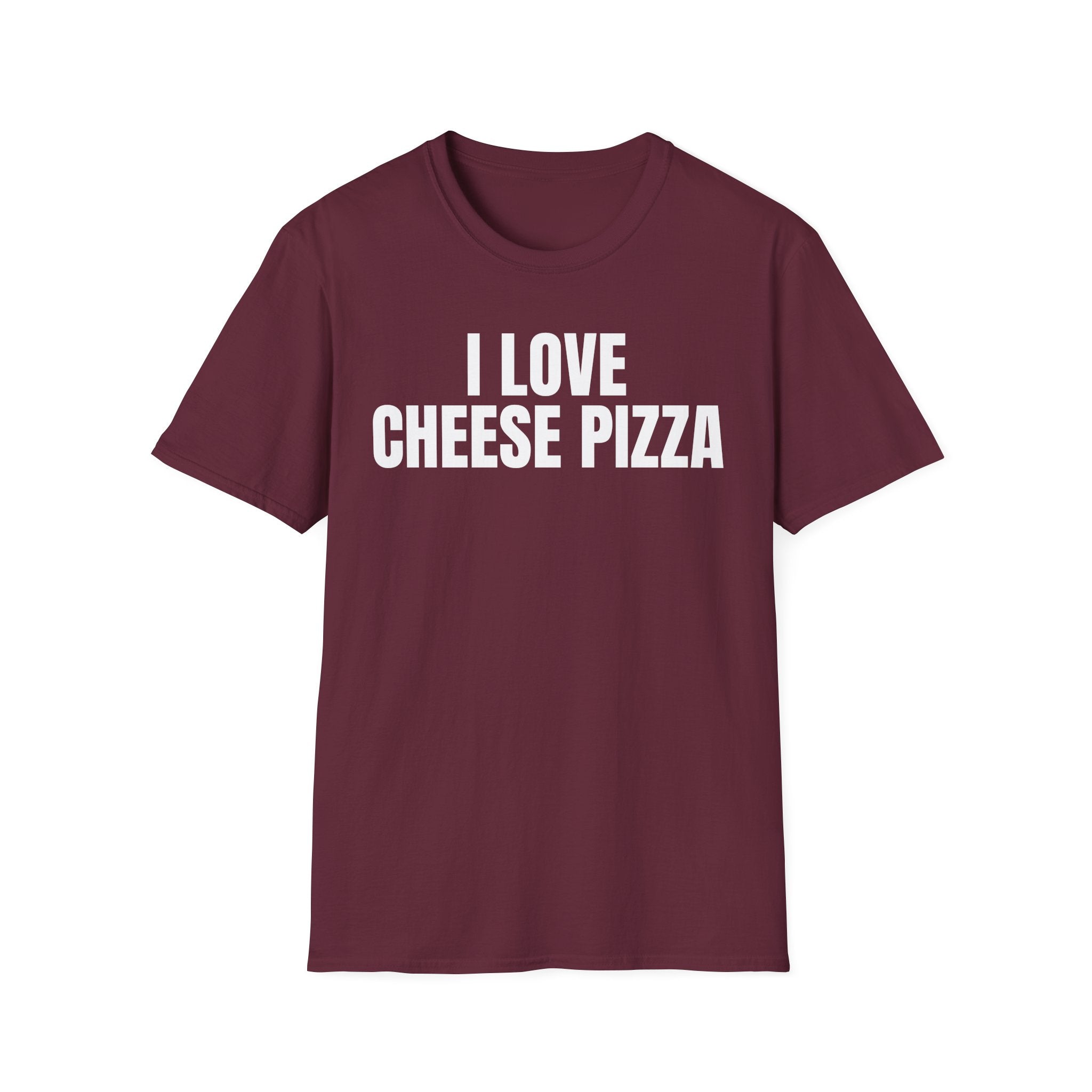I LOVE CHEESE PIZZA T-SHIRT
