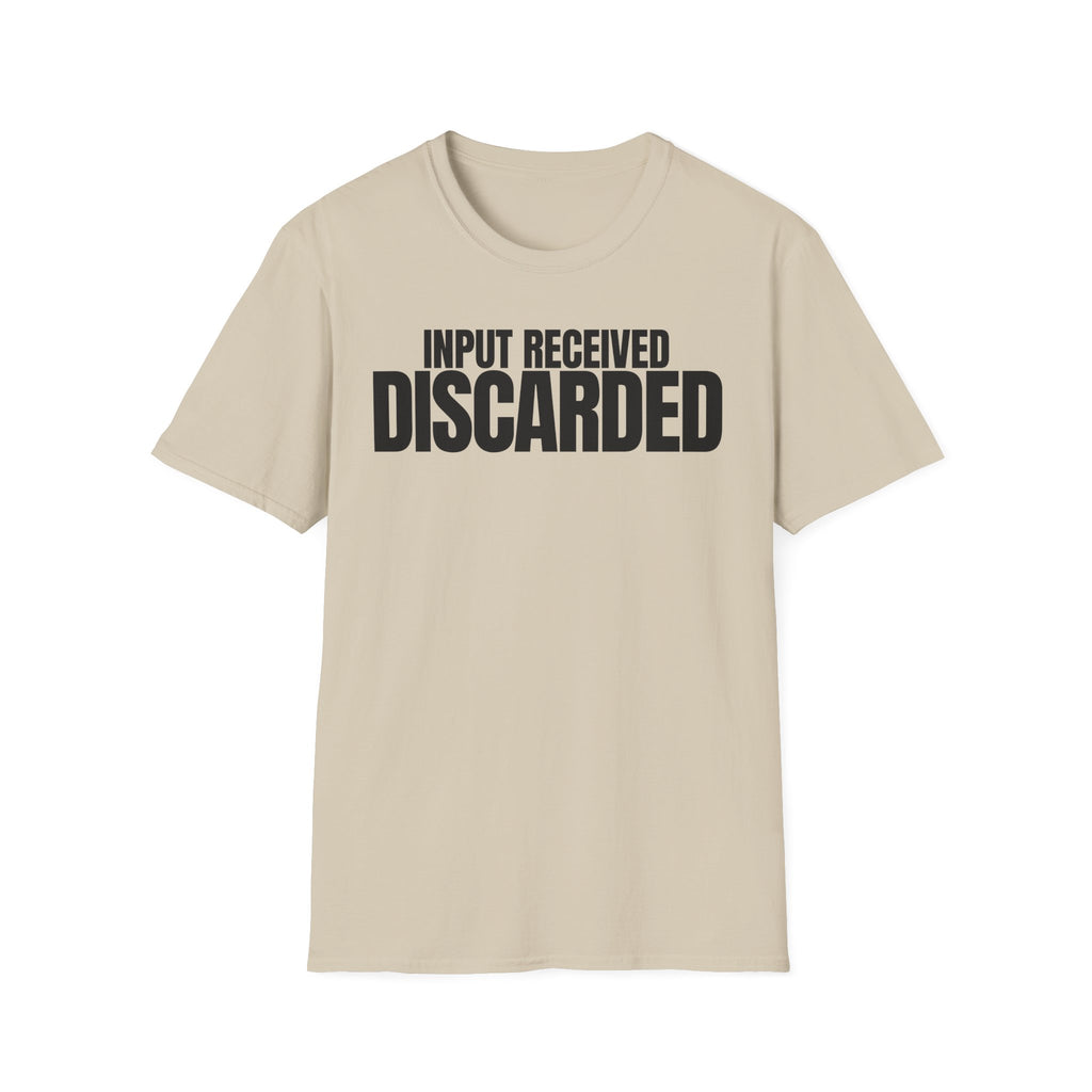 INPUT RECIVED DISCARDED T-SHIRT