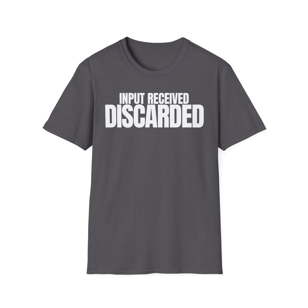 INPUT RECIVED DISCARDED T-SHIRT