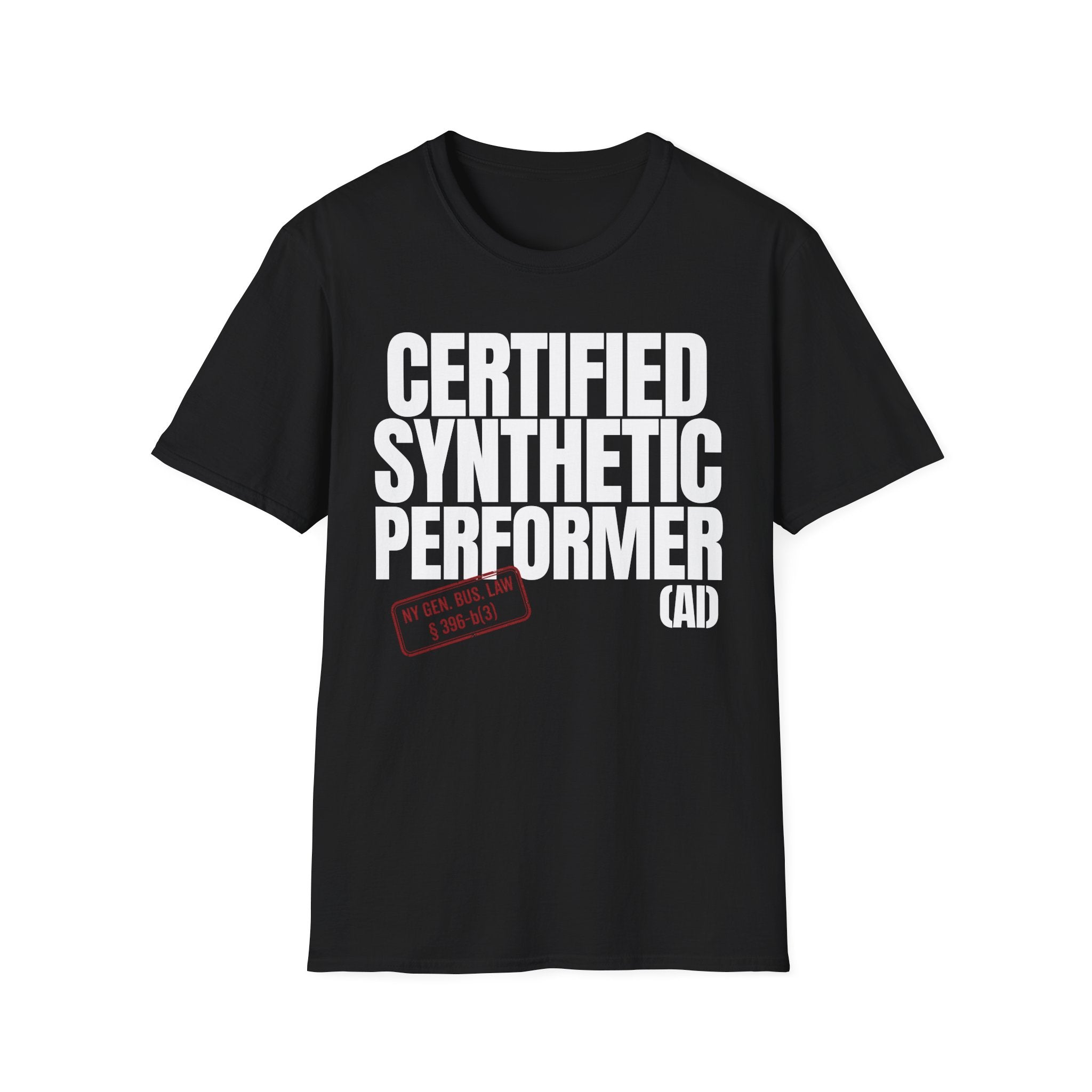 CERTIFIED SYNTHETIC PERFORMER (AI) (with stamp)