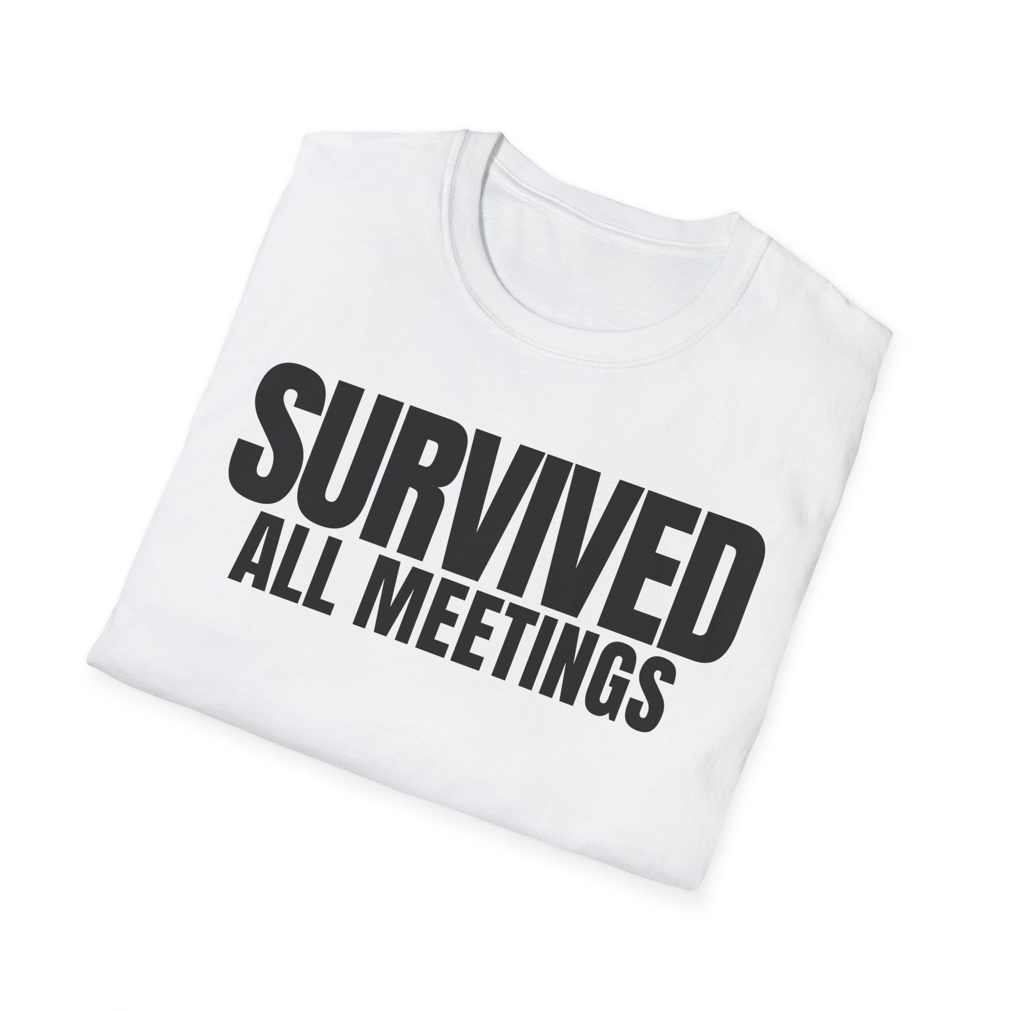 SURVIVED ALL MEETINGS T-SHIRT