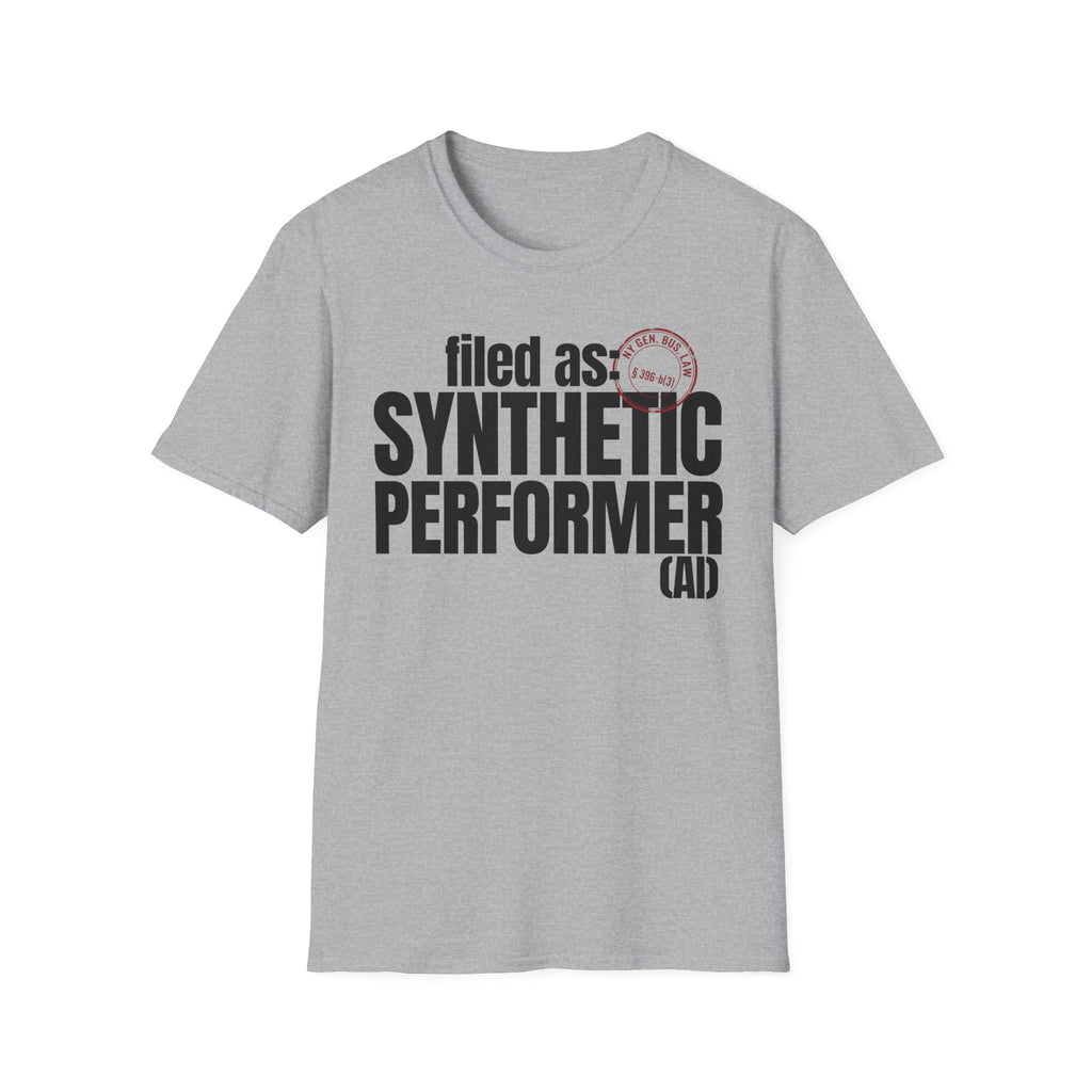 filed as: SYNTHETIC PERFORMER (AI) (with stamp)