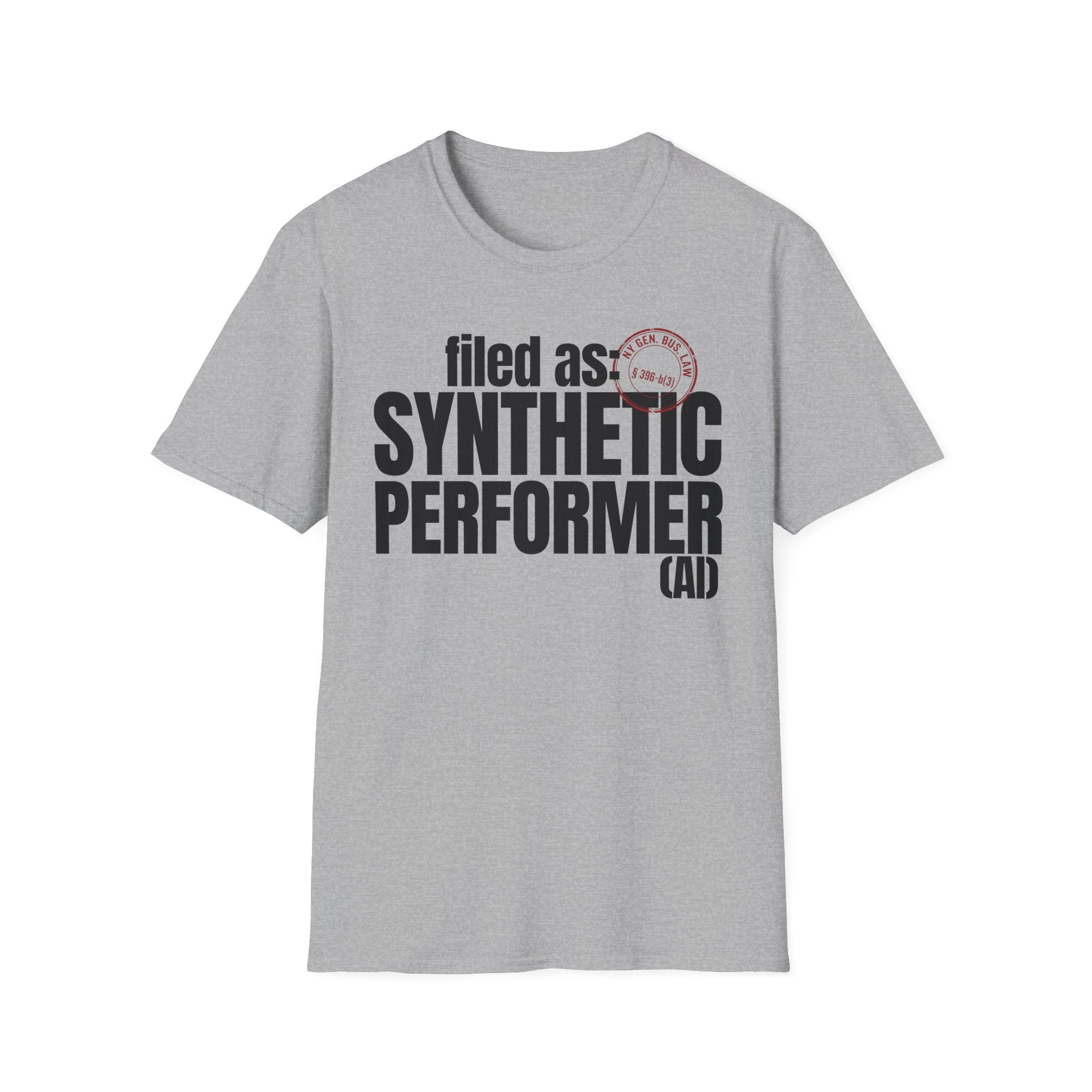filed as: SYNTHETIC PERFORMER (AI) (with stamp)