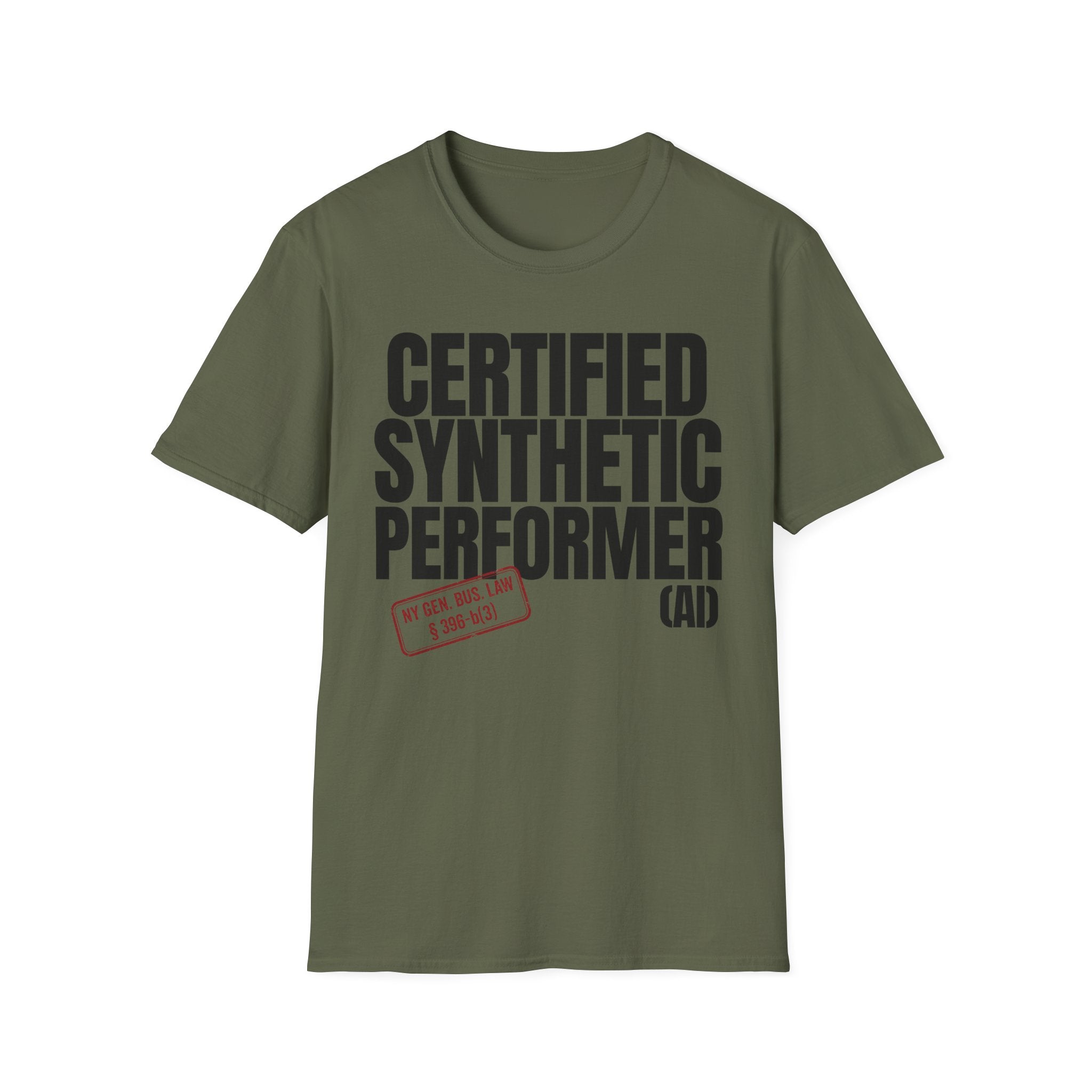 CERTIFIED SYNTHETIC PERFORMER (AI) (with stamp)