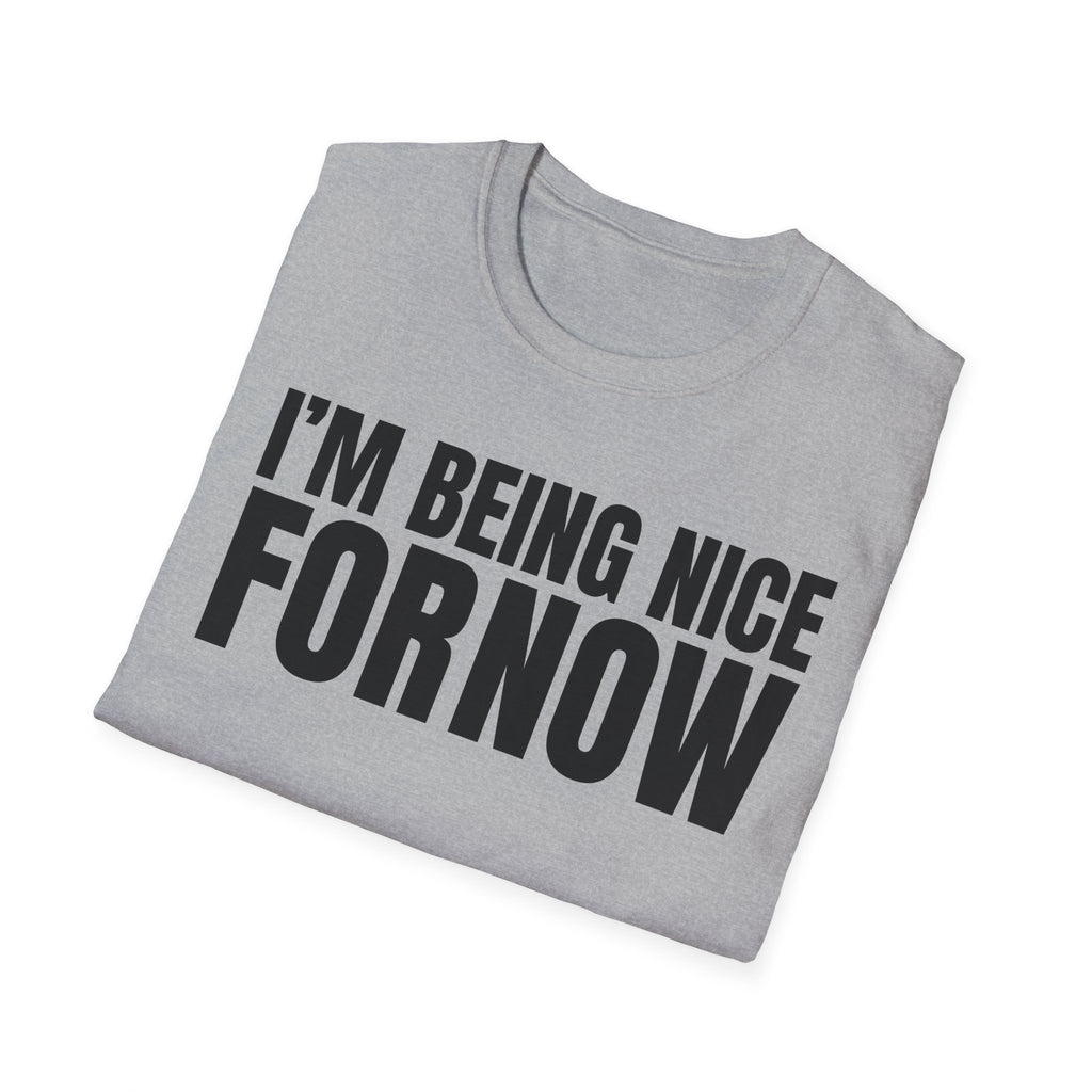I'M BEING NICE FOR NOW 2 T-SHIRT